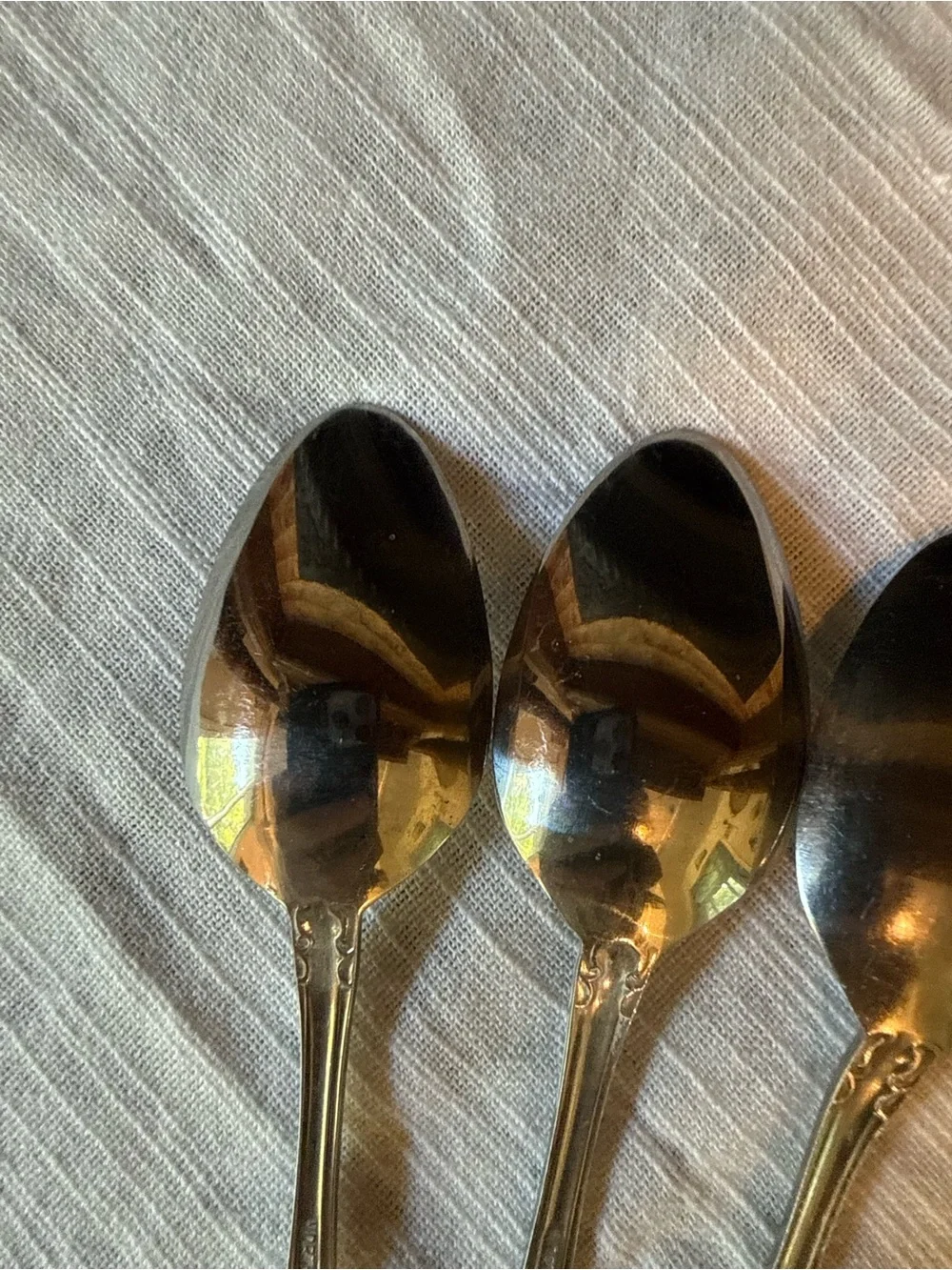 Vtg Oneida Northland Sirocco Dinner Spoons Teaspoons 6” (Set of 4) Flatware